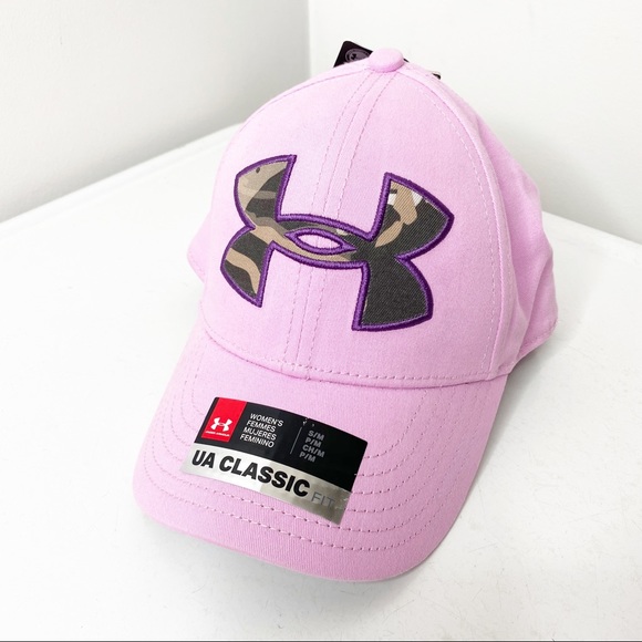 pink camo under armour hat